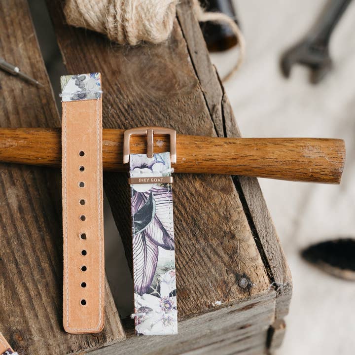 Leather Samsung Galaxy Watch Band Paradise for wholesale by Inky Goat