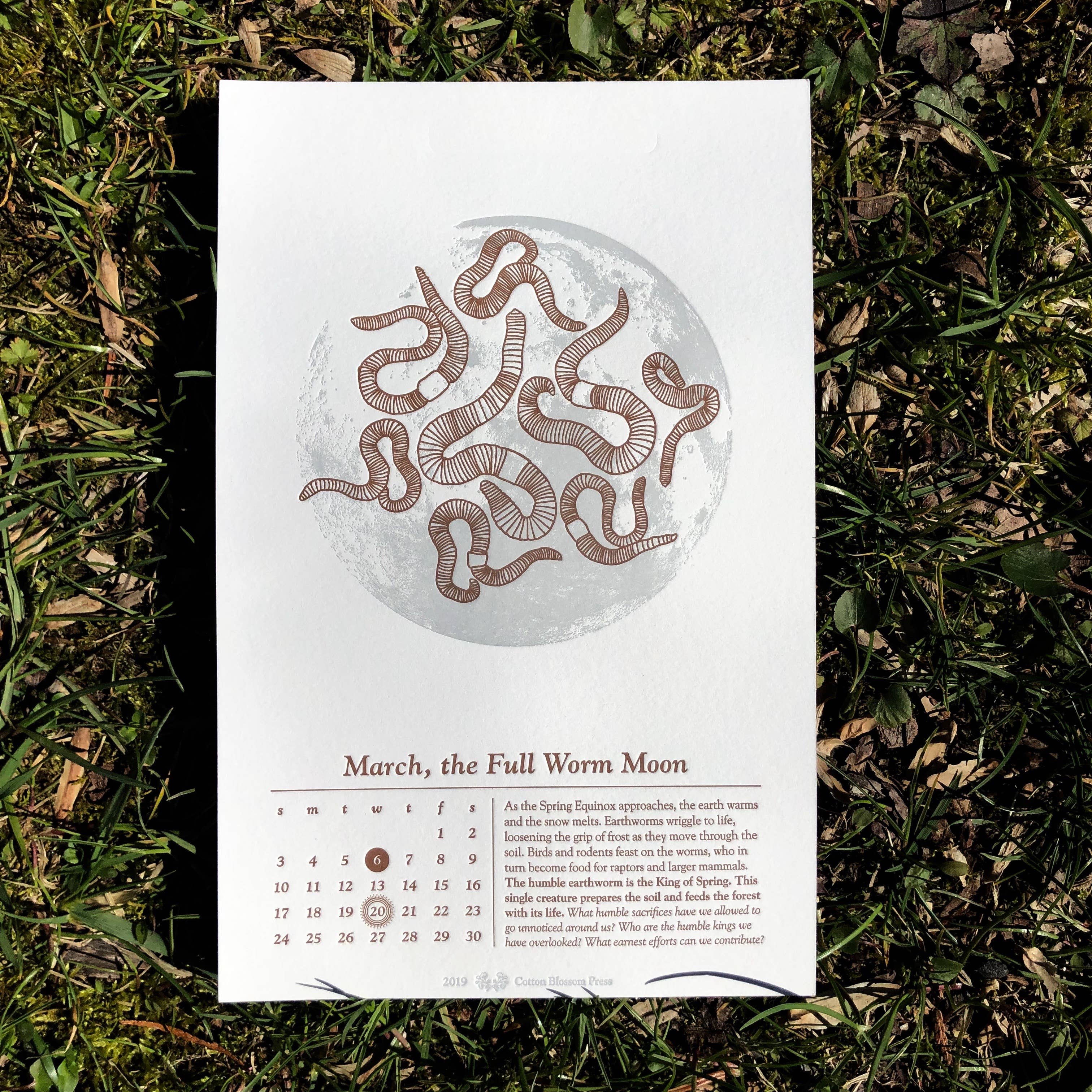 Macon York Press - Wholesale Calendar - 2026 Full Moon Calendar 5