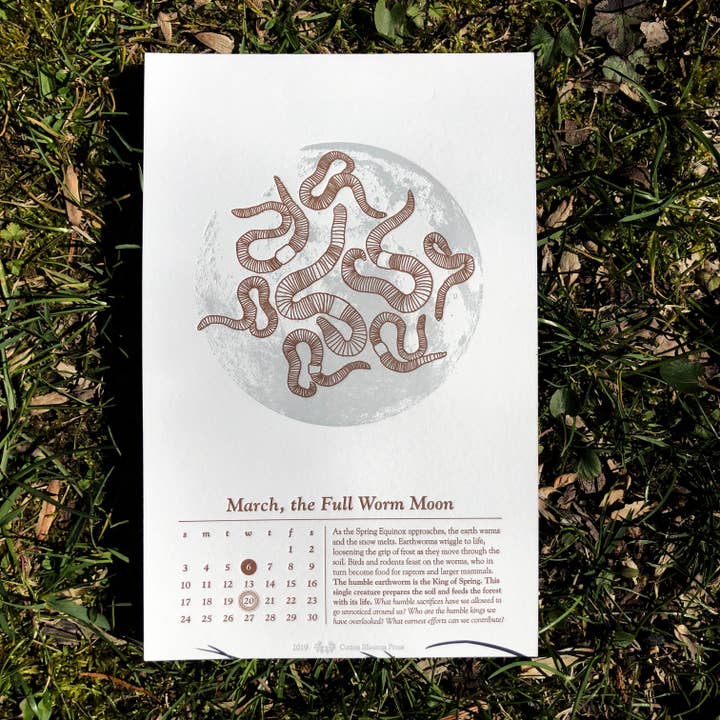 Macon York Press - Wholesale Calendar - 2026 Full Moon Calendar 5