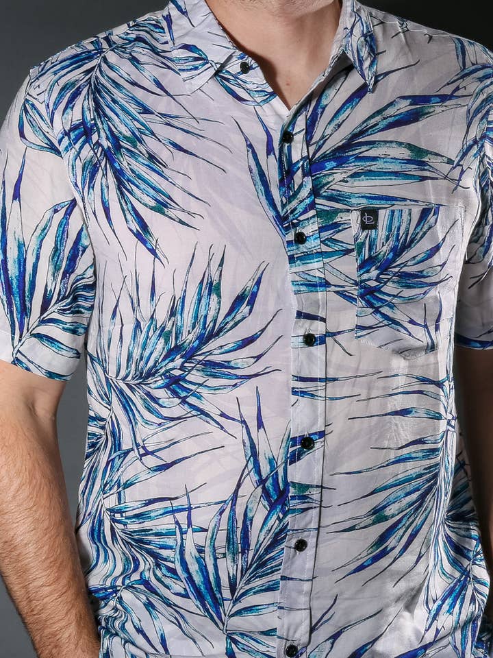 Palm Frond Kortærmet Knap Ned for engroshandel hos Outer Links Golf Supply