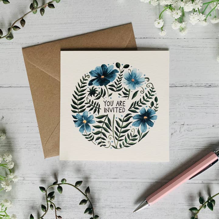 You Are Invited Greeting Card for wholesale by By Becky Amelia