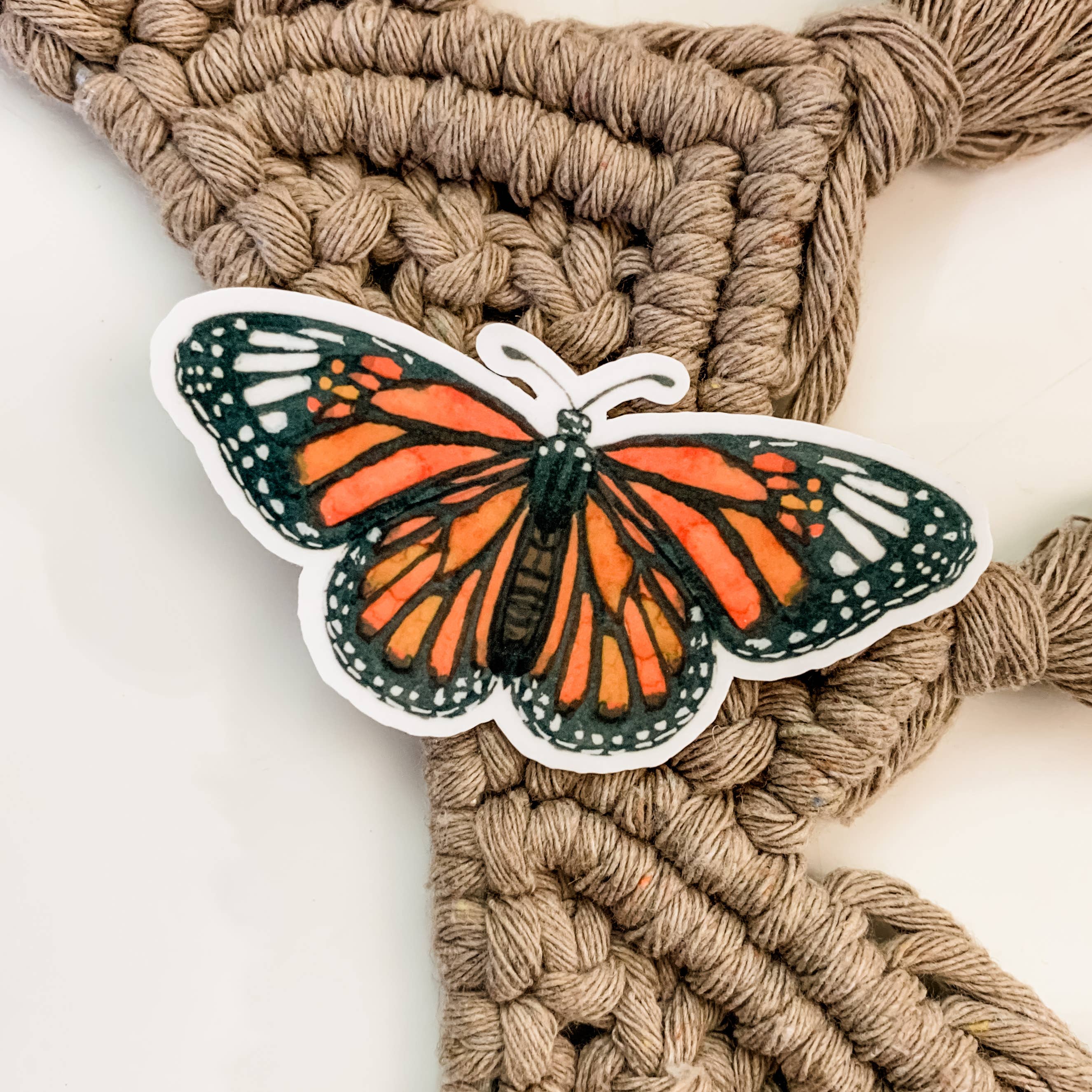 Studio Miller - Wholesale Sticker - Monarch Butterfly Watercolor Nature Matte Vinyl Sticker2