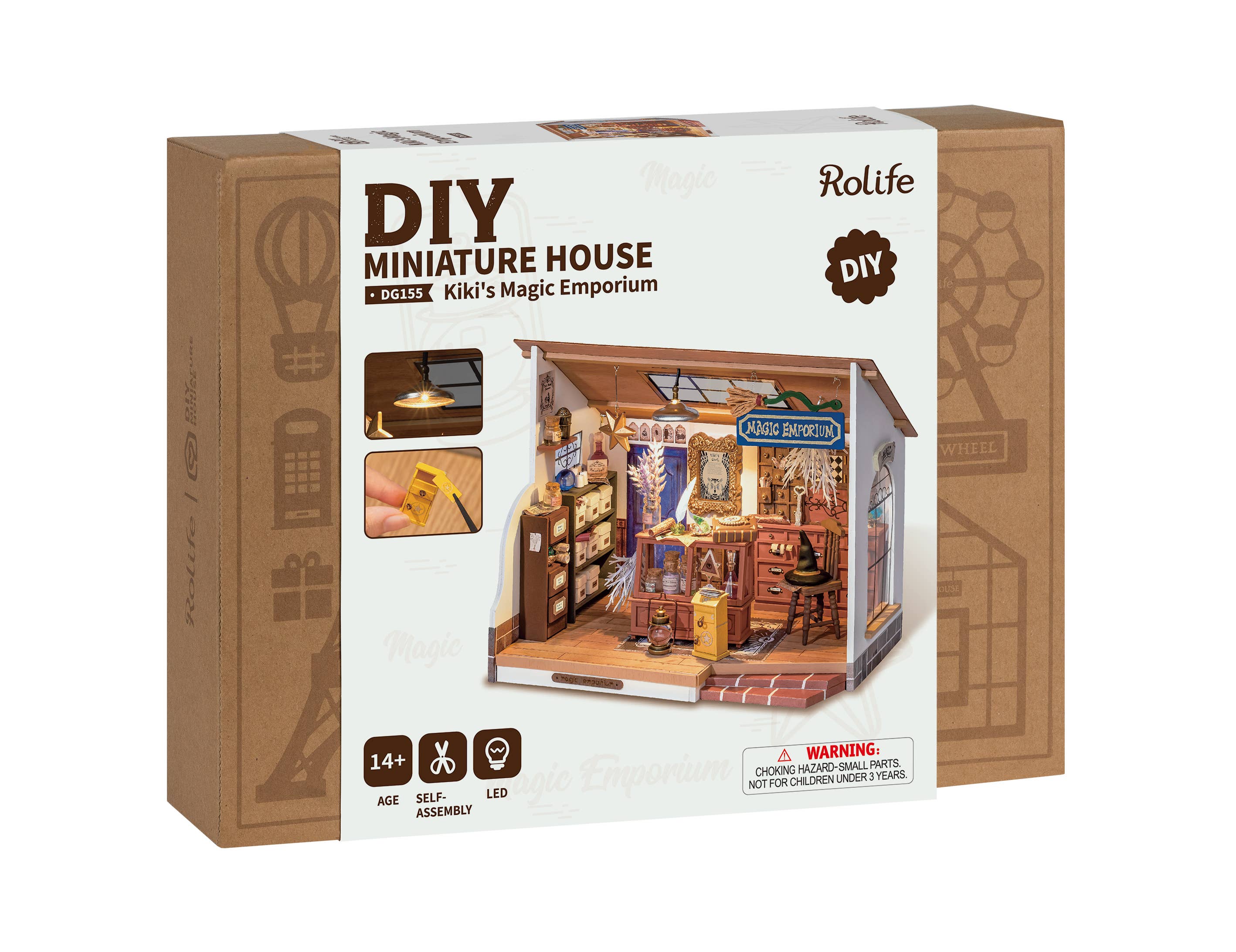 Robotime - Wholesale DIY Craft Kit - DG155 Kiki's Magic Emporium DIY Miniature house Wooden16