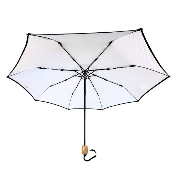 Sun Bella - Wholesale Umbrella – Women's - UPF50+ Compact Cosmopolitan UV Sun Umbrella - White with black trim7