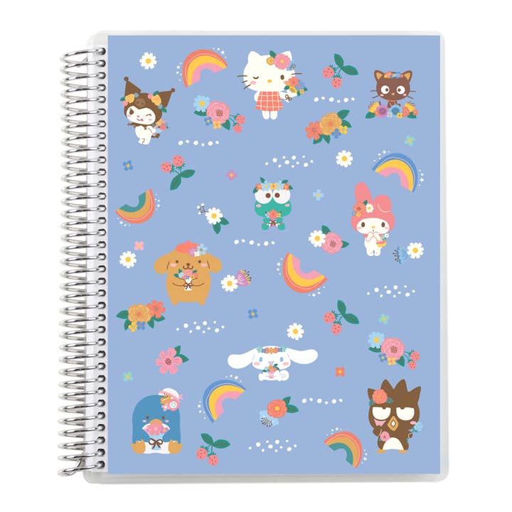 7x9 Hello Kitty Rainbow Days Coiled Notebook - lined for wholesale by Erin Condren Design