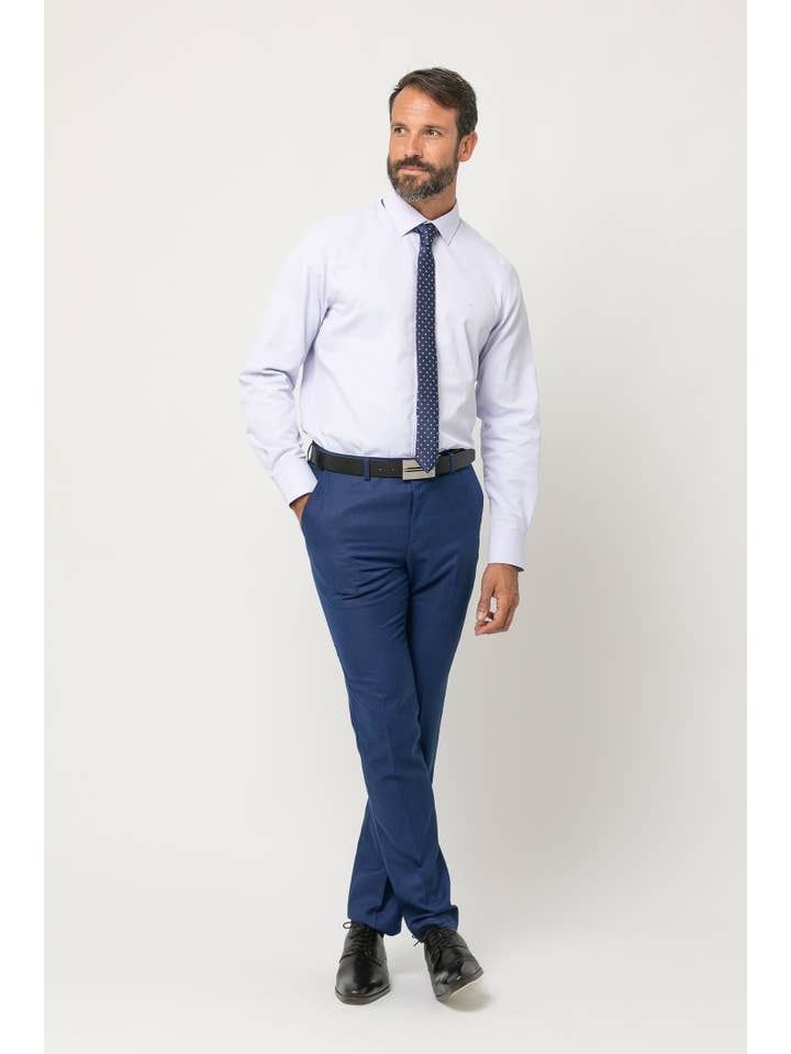 Ink Blue Slim Fit Suit False Plain with Elastane s/ grus for wholesale on Faire7