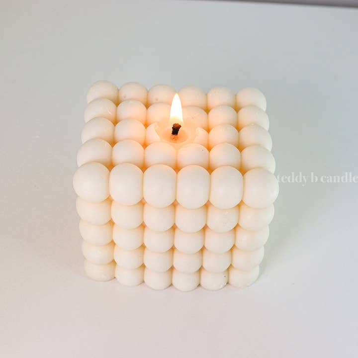 teddy b candles - Vente Bougies originales - Bougie à une mèche moyenne à bulles (copie)4
