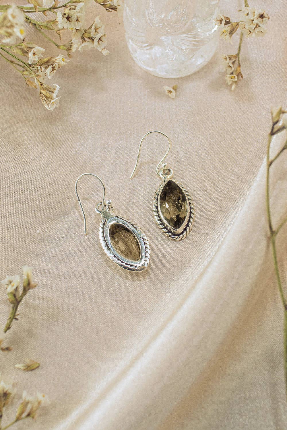 Sivalya Smoky Quartz Drop Earrings - Ananda for wholesale on Faire3