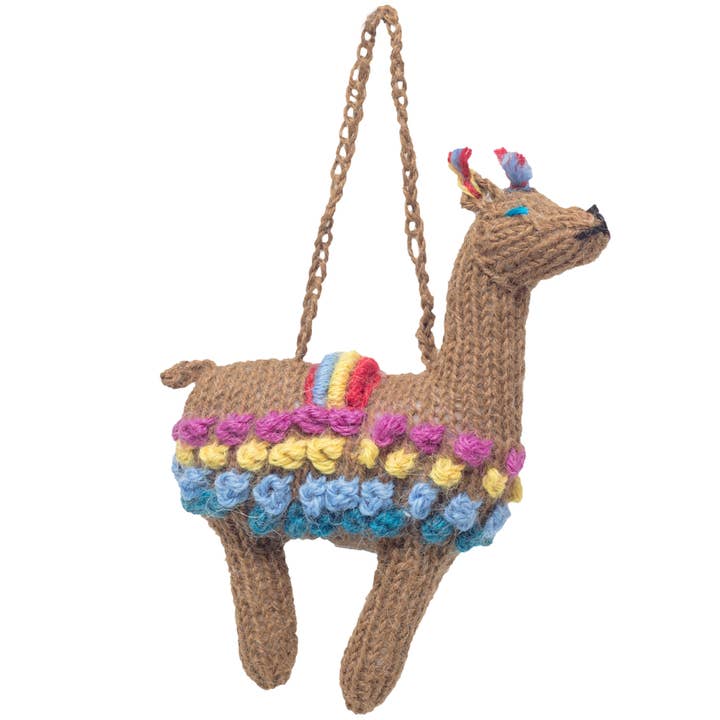 Llama - Alpaca Knitted Ornament - Eco-Friendly Gift for wholesale by Lucuma Designs