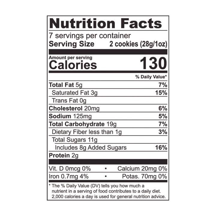 Tate's Bake Shop - Wholesale Cookie - 12ct - 7oz Oatmeal Raisin Cookies
