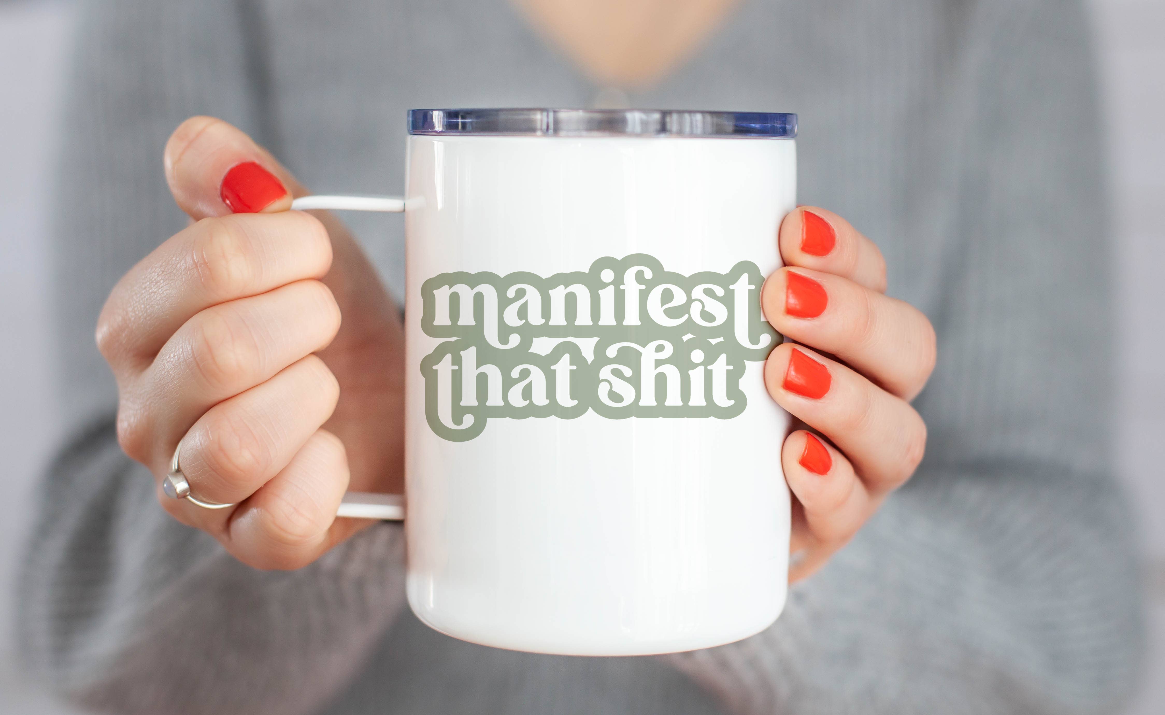 From Us To You Co. Handmade Goods – Großhandel Kaffeebecher – MANIFESTIERE DIESEN SHIT (MEHRERE STILE)1