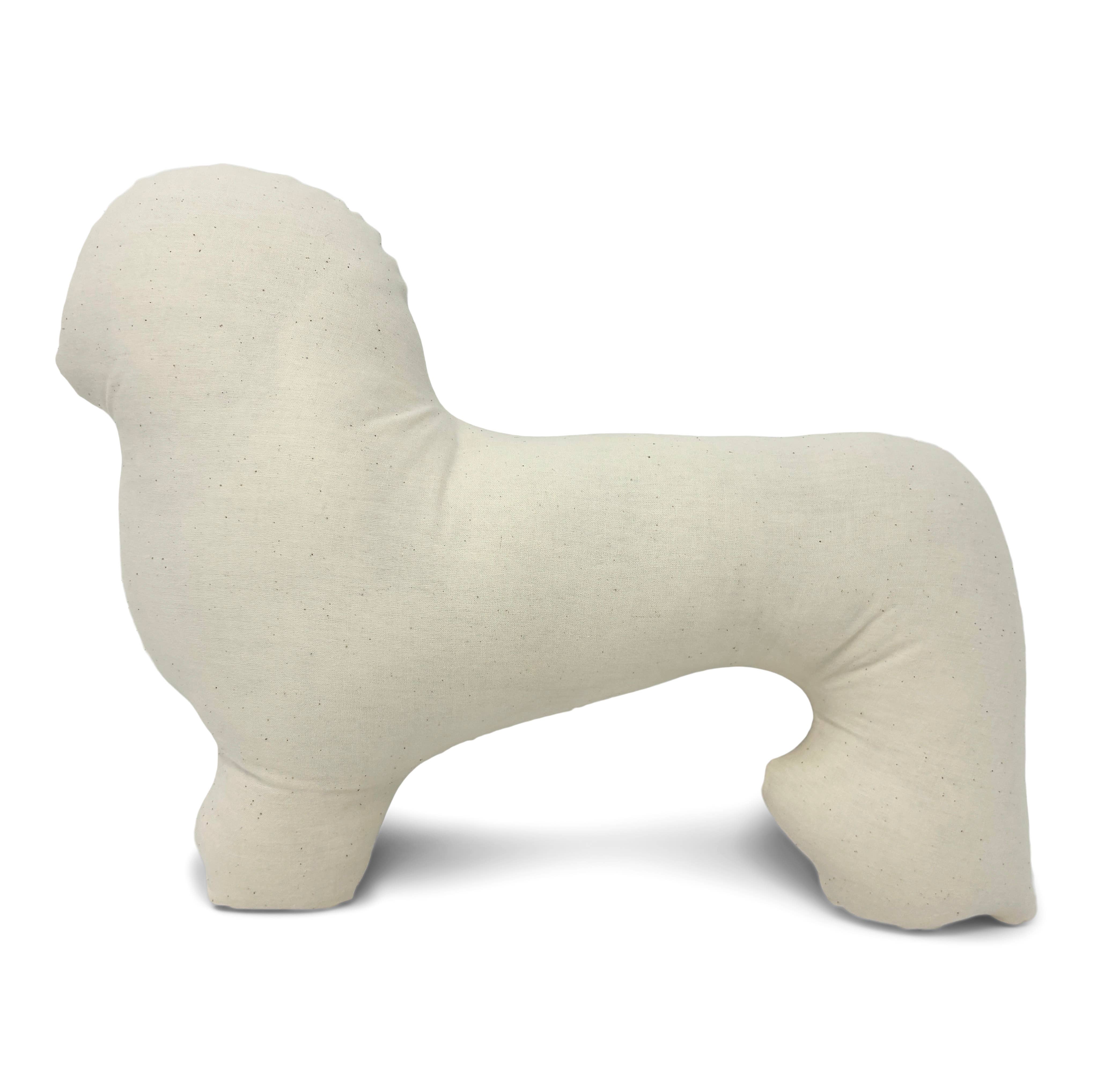 Broderpress – Großhandel Zierkissen – Dackel-Kissen mit Konturform, handbedruckt4