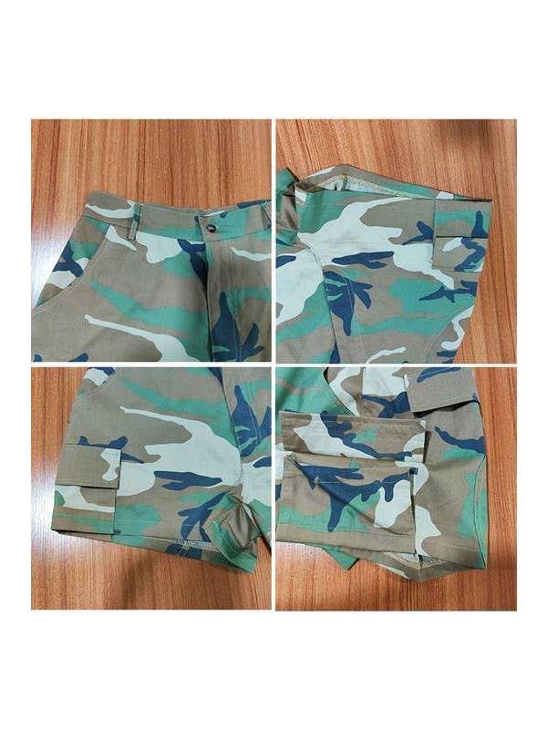 CAMO camouflage pockets shorts for wholesale on Faire7