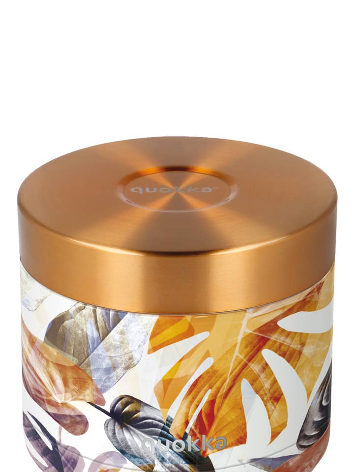 EDELSTAHL-THERMO-LEBENSMITTELBEHÄLTER HERBST 604 ML für den Großhandel von QUOKKA