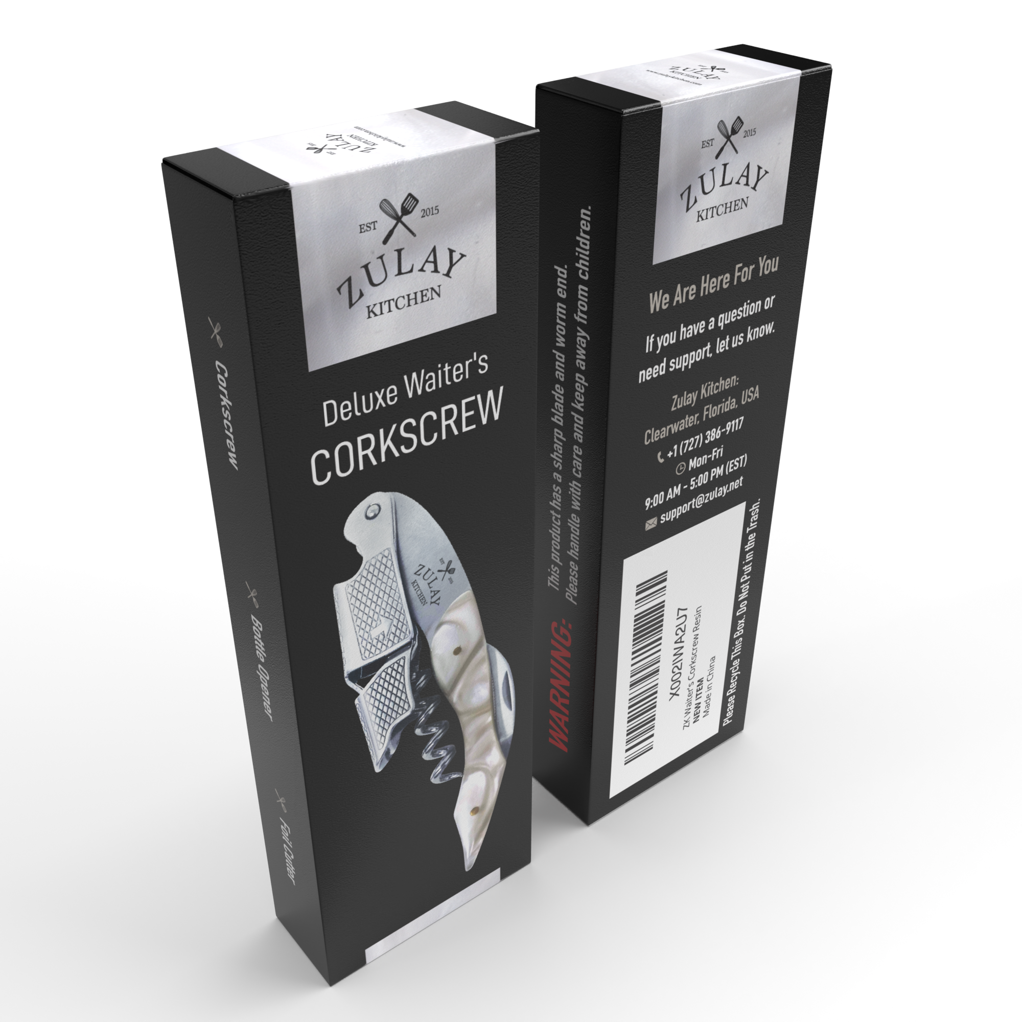 Zulay Kitchen - Wholesale Bottle/Wine Opener - 3-in-1 Waiter Corkscrew Wine Bottle Opener18