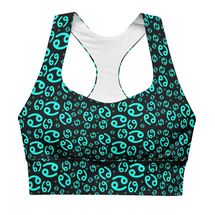 Zodiac Cancer Black - Soutien-gorge de sport pour la vente par GymLeggs