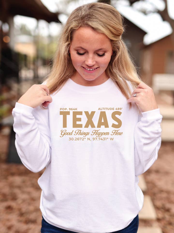 Jadelynn Brooke - Vente Sweat-shirt à imprimés – femme - CUSTOM Les bonnes choses arrivent Coordonnée - Sweatshirt (Blanc)0