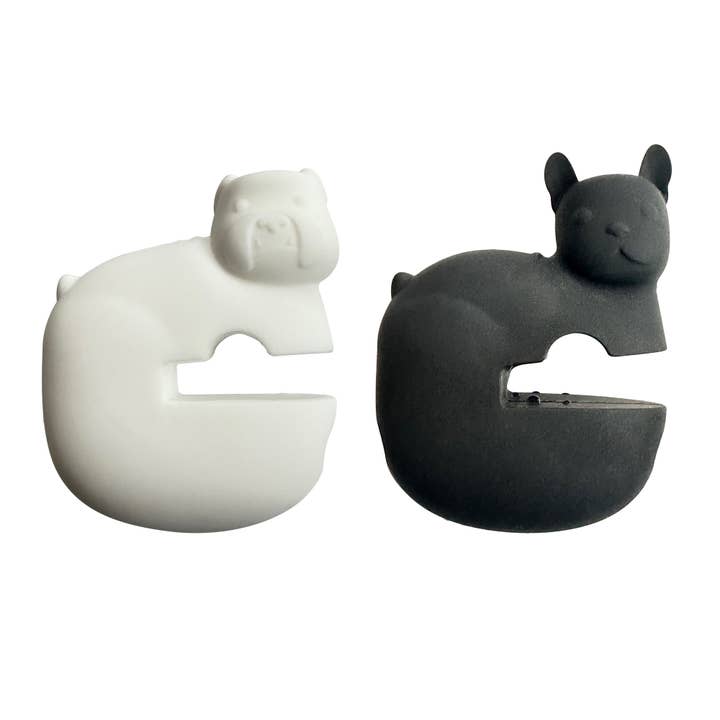 Fox Run Bulldog Pot Utensil Clips, Set of 2, 2” x 1” x 2.75” for wholesale by Fox Run Brands