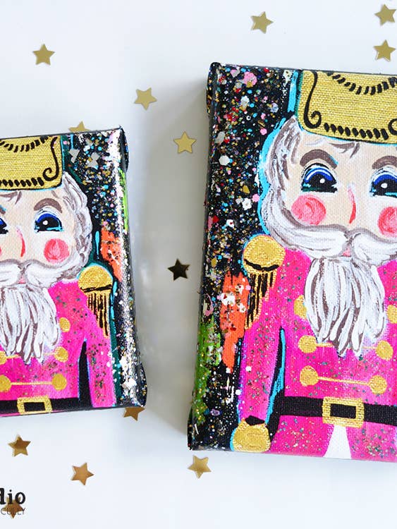 Meet Me at the Disco Nutcracker Canvas Wall Art for wholesale by JM Design Studio