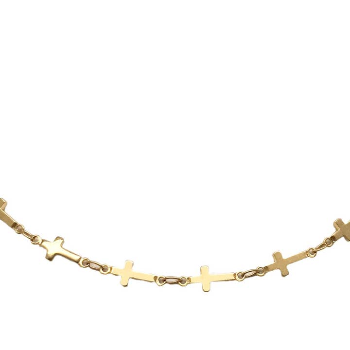 Cross Chain Necklace A137 for wholesale by Strutt Jewelry