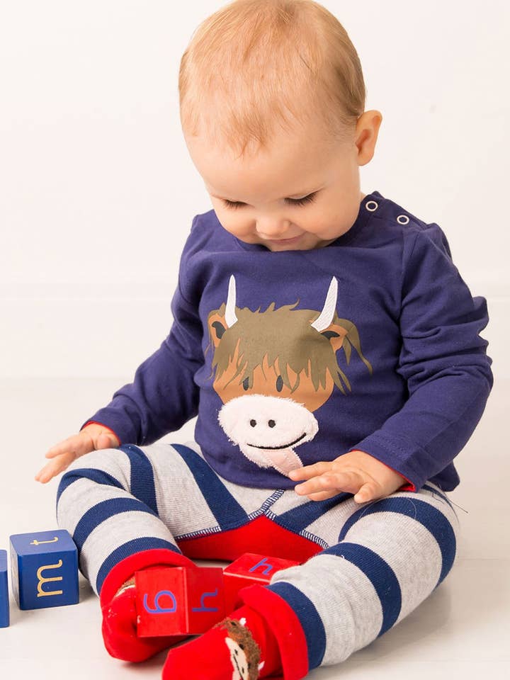 Hamish Highland Cow Top for engroshandel hos Blade and Rose Limited