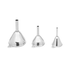 Funnels for Filling Bottles, 3PCS Kitchen Funnel Stainless Steel Small  Metal Funnels Set for Transferring Liquid Essential Oils - China Kitchen  Funnel, Funnel