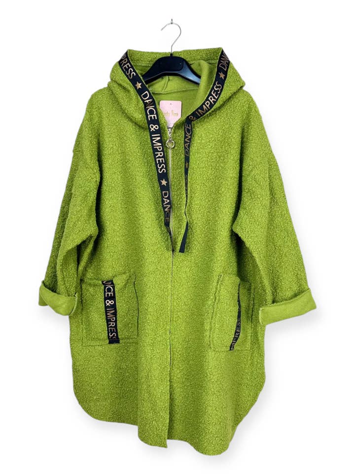 Lucky Nana - Wholesale Coat - Women's - AH 22173 - Boucle Fabric Coat10