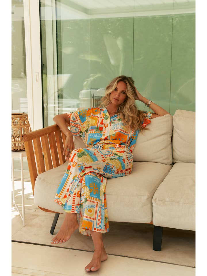 Jaase - Wholesale Pants - Women's - SUN LOUNGER PRINT CICI PANT