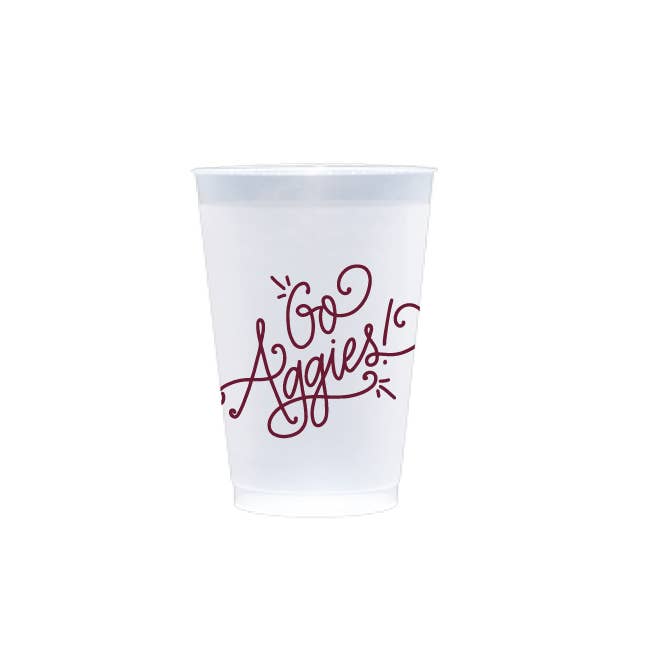 Natalie Chang - Wholesale Disposable Tableware Pack - Go Aggies! | Game Day Cups & Napkins (All)1