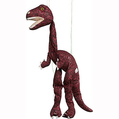 Sunny Puppets Dinosaur Marionette, Red (Jumbo - 26") for wholesale by Silly Puppets