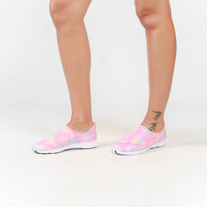 Ladies Aqua Slip-On Tie Dye for wholesale by Wave Runner