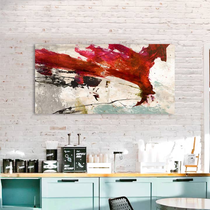 Moderne abstrakt maleri, på lærred: Jim Stone, Colors Rumbling for engroshandel hos Selected Artworks Italia