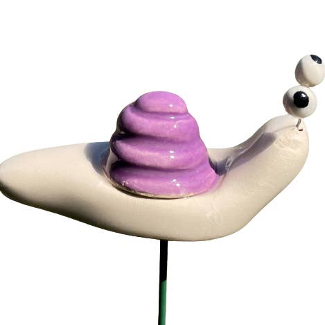 Pannonhem AB. - Wholesale Garden/Lawn Stake - Ceramic Snail,Plant stake,Snail on stem1
