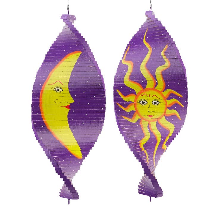 Benjamin International - Wholesale Mobile - Sun & Moon Wood Spinner