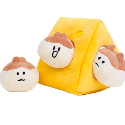 Milou & Lumi Giocattolo da Masticare per Animali in Peluche - Formaggio per la vendita all'ingrosso da parte di Dr.Milou