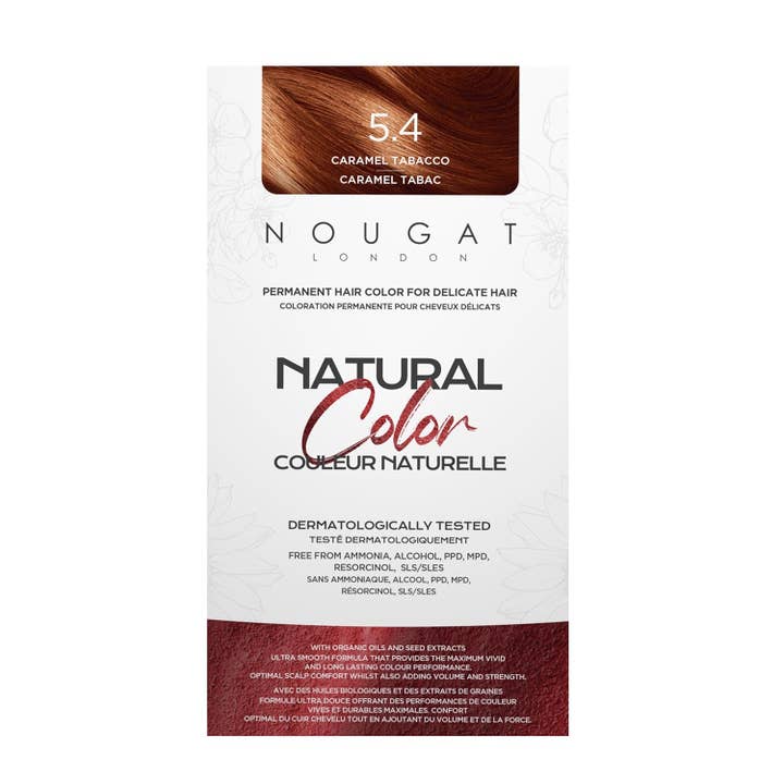Nougat London – wholesale Hair dye – Permanent Hair Colour Caramel Tabacco 5.4 (170ml)1