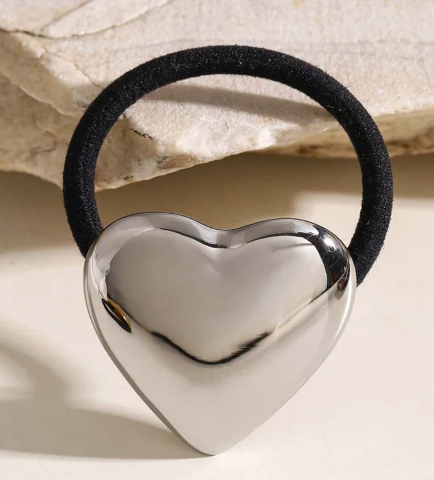 HoopLa - Wholesale Hair Tie - Hair Tie- Pony Tail Jewelry- Puffy SteelJewelry- Steel 14K
6