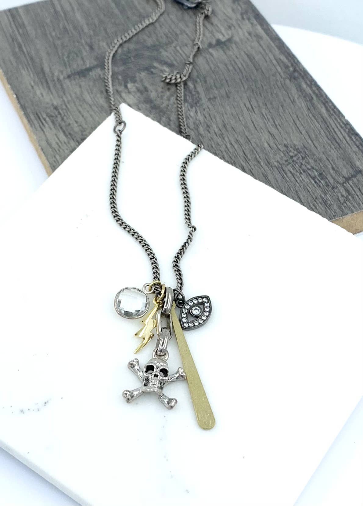 BMR - Wholesale Pendant/charm necklace - Multi Charm Necklace