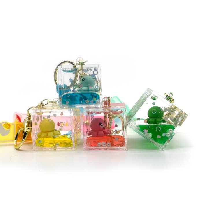 ASSORTED Octopus Liquid Key Chain KC2830-31 (12PC) for wholesale on Faire5