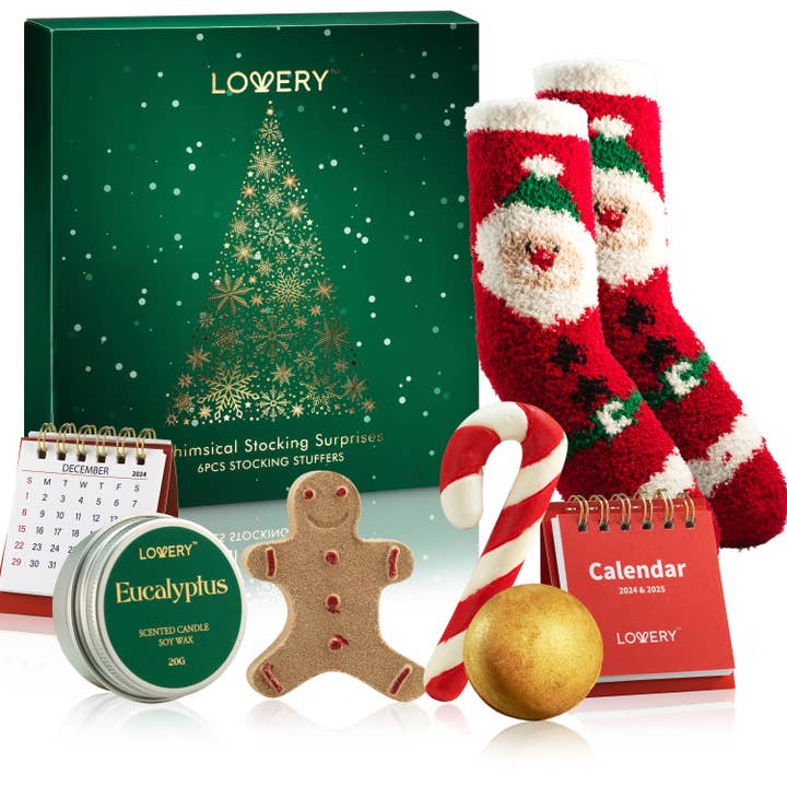Lovery - Wholesale Bath & Body Set - Christmas Stocking Stuffers, 8pc Stocking Stuffers for Teens