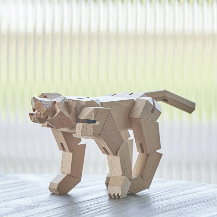 Yoshiaki Ito Design - Wholesale Wood Toy - Kids - Morphits ® Tiger Wooden Toy: Roaring Adventures Await in our10