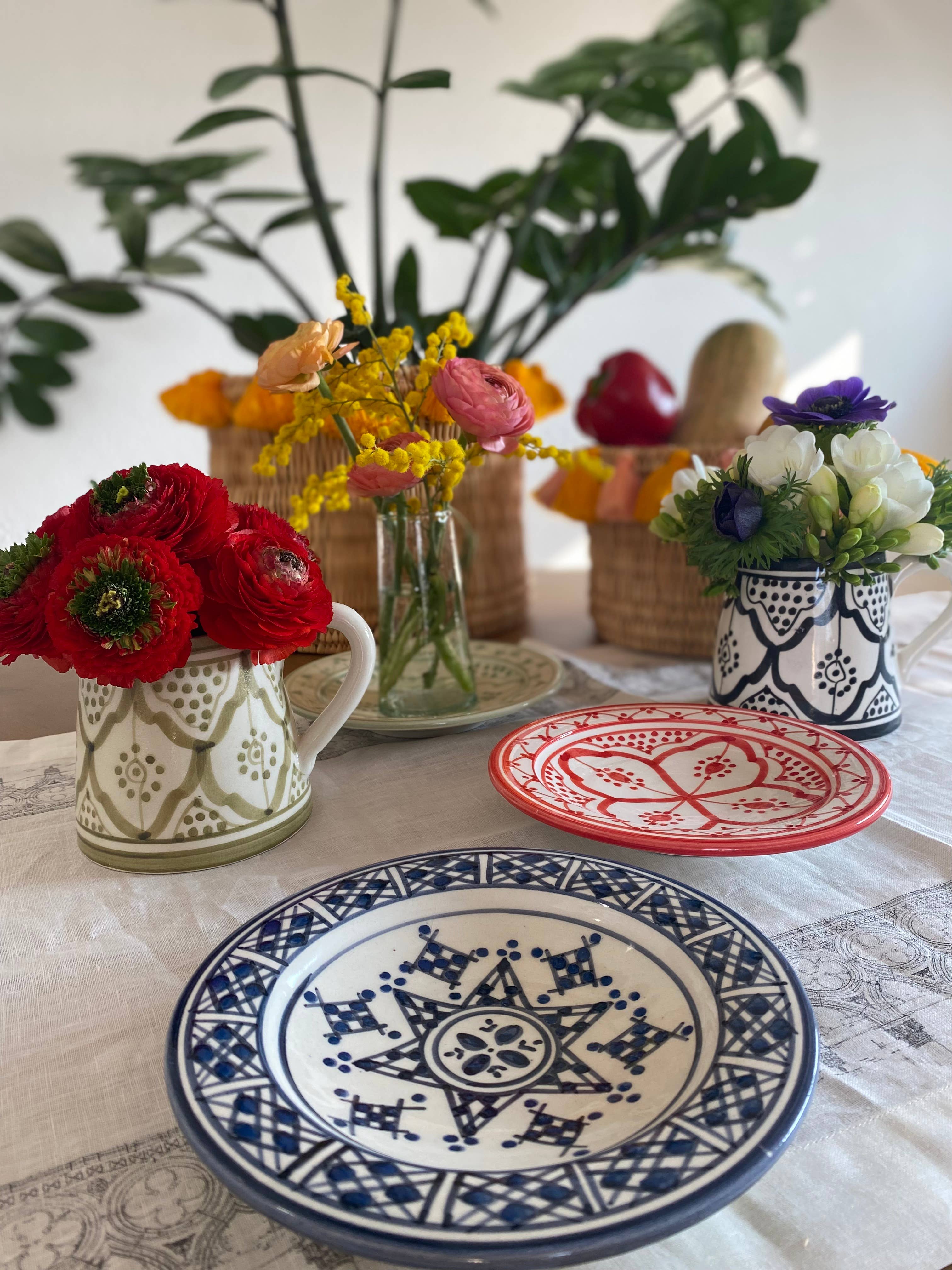 atelierBOEMIA - Wholesale Appetizer Serveware - Safi  Ceramic  Appetizer  Plates -  Set  of  4  Patterns13