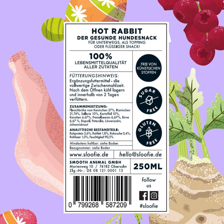 Sloofie-der Hundesmoothie – wholesale Husdjursfoder – Hund – KÖTT KANIN