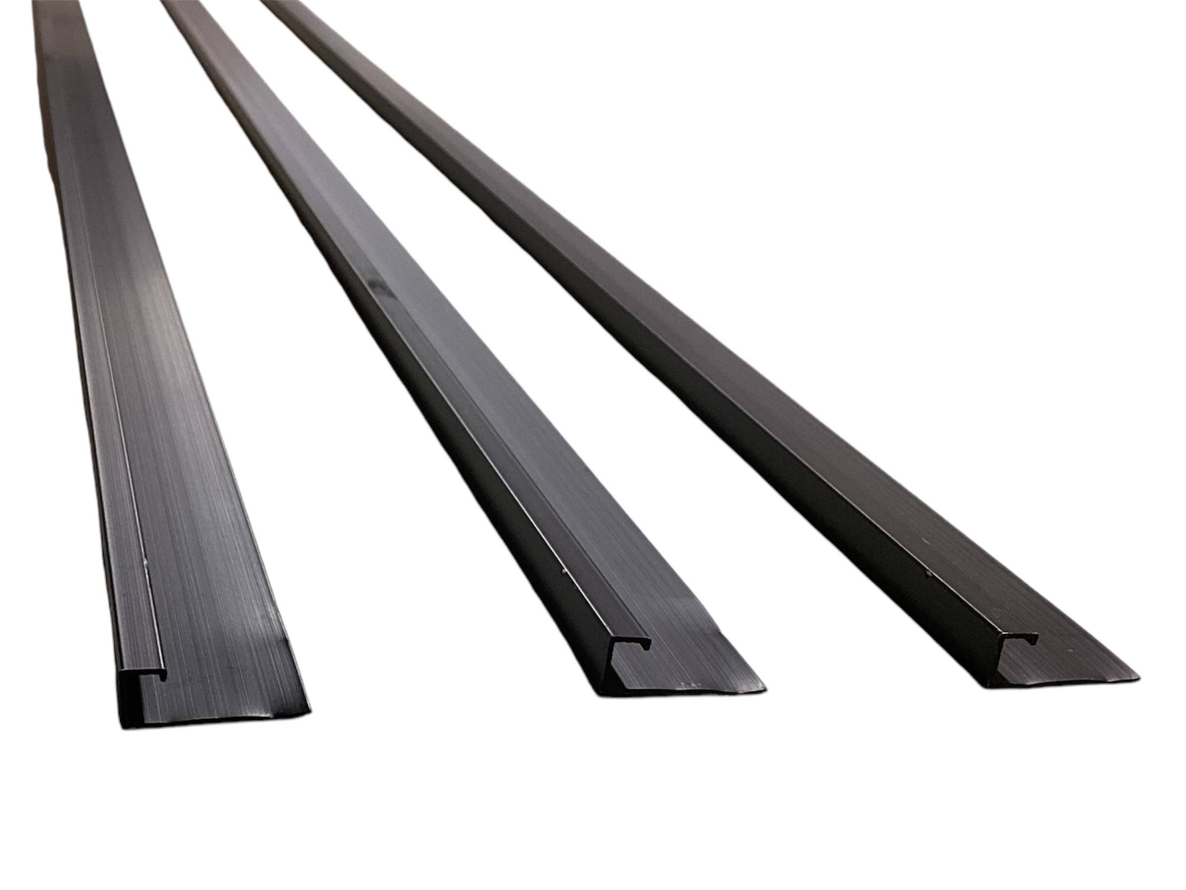 The Keystone Decor - Wholesale Wall Paneling - Aluminum Trim - Ending for Wall Panel - Black (10pcs)1