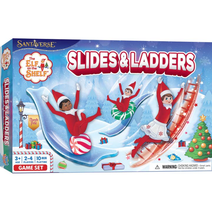Masterpieces Puzzles - Wholesale Board Game - Elf on the Shelf - Slides and Ladders Board Game