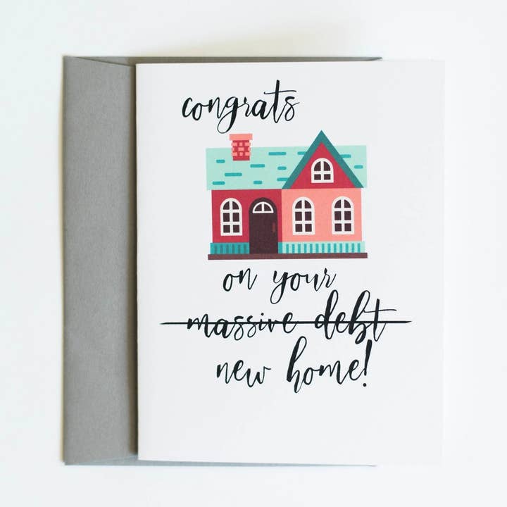 Congrats on Your New Home Card for wholesale by Sassper Goods