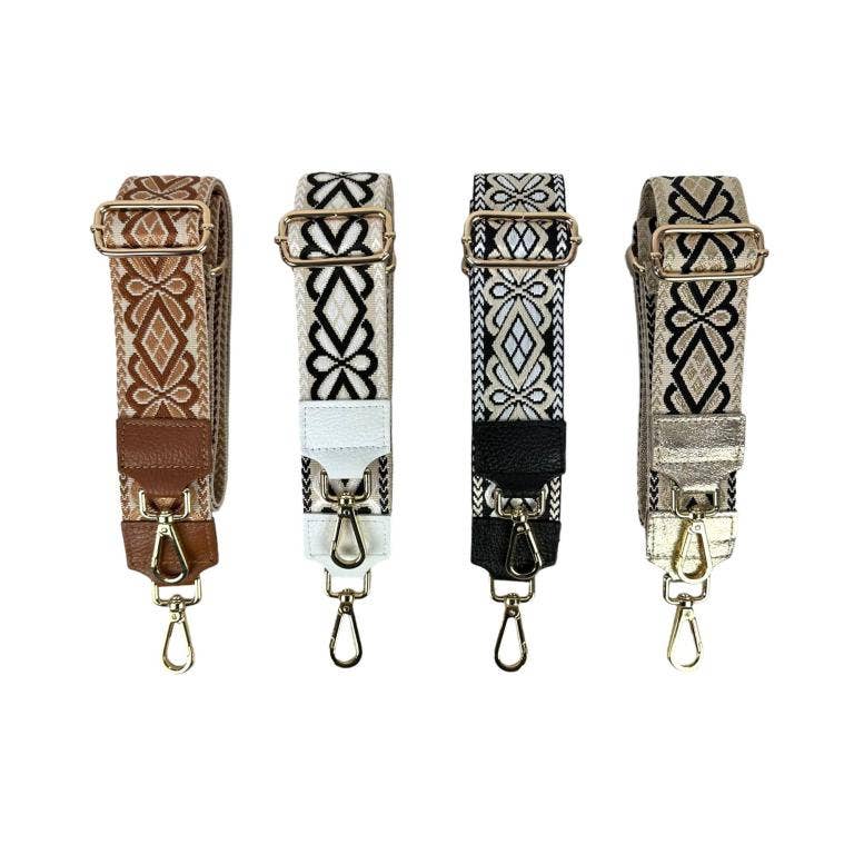 Chenson & Gorett - Wholesale Bag Strap - Women's - Bag Strap with Silver or Gold Clip, per pack8