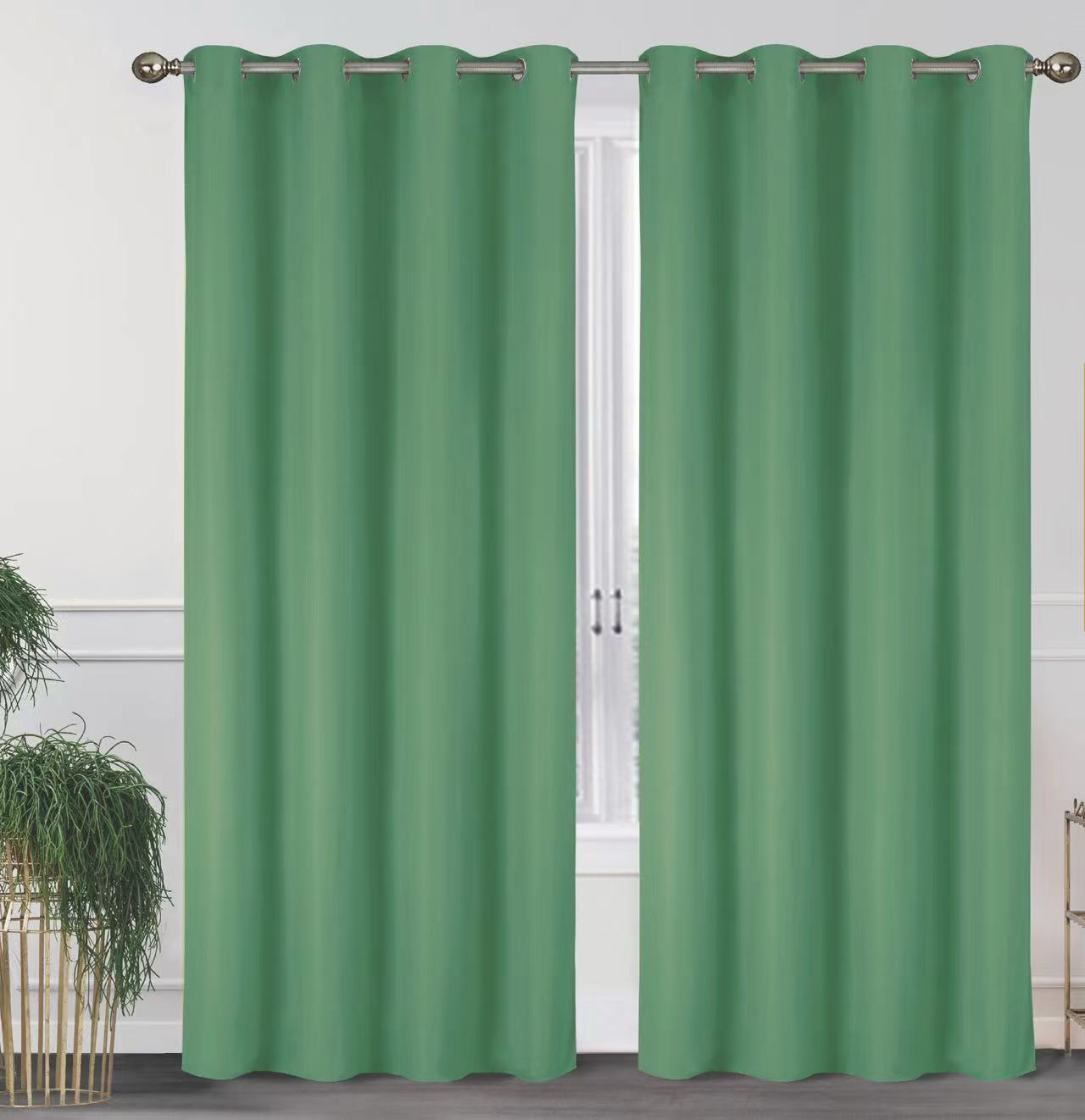 J&V TEXTILES – wholesale Curtain – 2 Pack - 55'' X 84'' Solid Thermal Blackout Panels (19 Colors)45