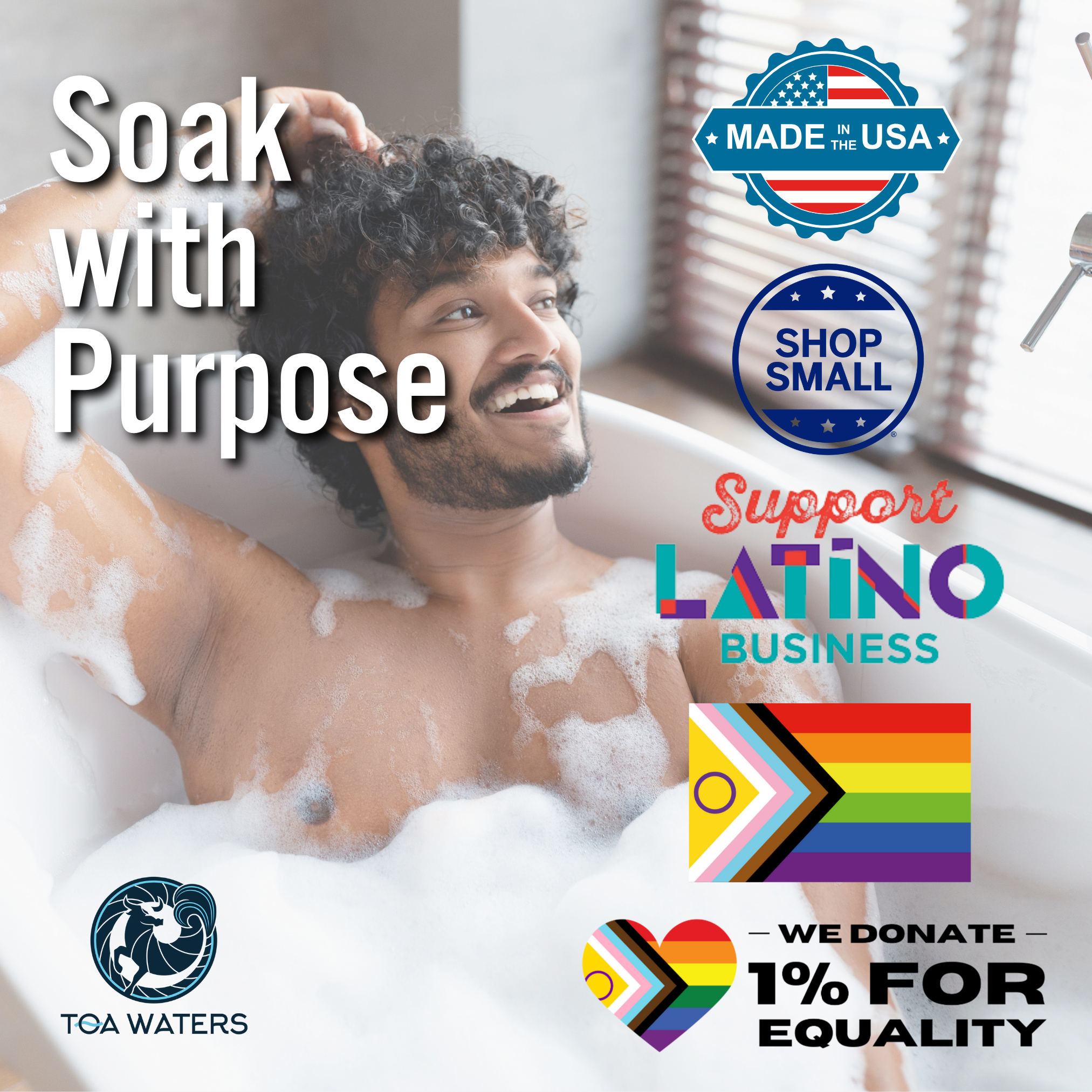 TOA Waters – wholesale Bubble bath – Caribbean Sands Bubble Bath - Mahogany Coconut3