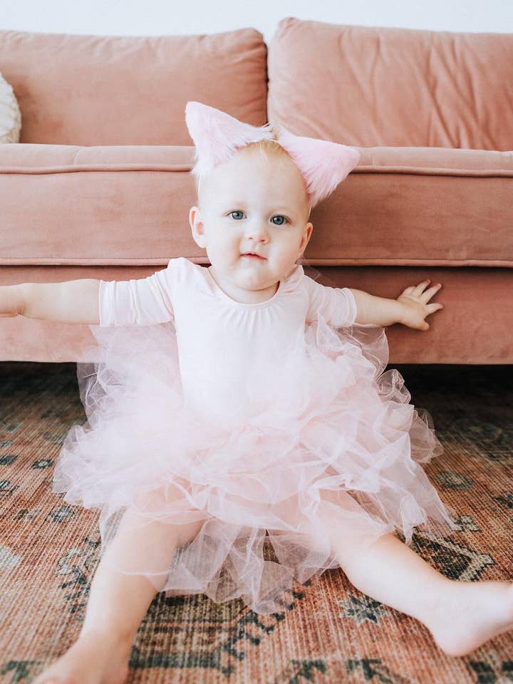 Ballet Pink 3/4 Tutu Leotard for wholesale by Mila & Rose